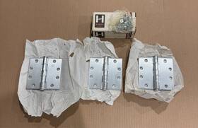 450t Henry Soss And Company Us 26d 4.5 Inch X Template Full Mortise Steel Hinges - Satin Chrome