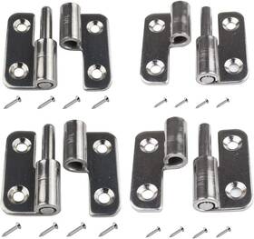 Heuskay 445051620631 4pcs 1.5 Inch Detachable Door Hinges Rising Butt Lift Off Hinge Small Slip Join