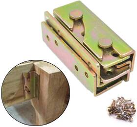 Hewnda 445027312348 Bed Rail Bracket - Heavy Duty Non-mortise Fasteners Set Of 4 Screws Included