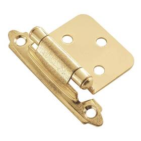 P144-3 Hickory Hardware 30-pk Polished Brass Surface Self-closing Flush Hinge