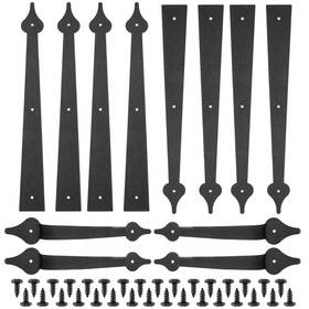 Highfree 617256002223 Steel Garage Door Decorative Hinges Hardware Kit - Handles