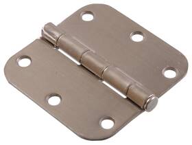 852600 Hillman 008236934151 3-1/2 Inch Residential Door Hinge - 5/8 Round Corner Removable Pin Fu