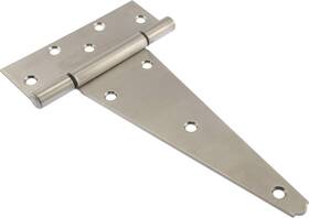 853377 Hillman 038902001283 Hardware Essentials Heavy Duty T-hinges Stainless Steel 10 Inch
