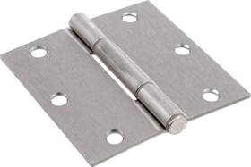 854325 Hillman 038902151384 Hardware Essentials Square Corner Squeak-proof Door Hinges 3-1/2 Inch
