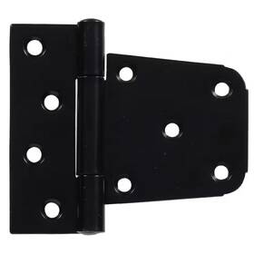 Hillman 445027239294 3-1/2 Inch Heavy Duty T-hinge In Black For 2 X 4 Or Post Applications 5-pa