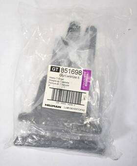 851698 Hillman Lot Of 5 Figure Heavy T Hinges Black Finish 8 Inch X 4
