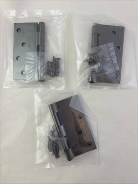 852832 Hillman Set Of 3 4 Inch Door Hinges Pewter Square