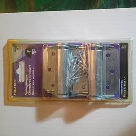 852867 Hillman Group Carded - Zinc Spring Door Hinges 3 Inch