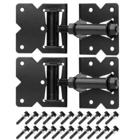 Hillmaster 793869460121 Heavy Duty Gate Hinges 2 Pack Solid Vinyl Fence Closer With 22 Du