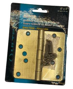 61014 Hinge Ultra Hardware Residental Brass Plated 4ftft X Lot Of 6