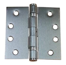 Hinge Outlet 633090415456 Satin Nickel Commercial Door Hinges Ball Bearing 4 Inch Square 2 Pack