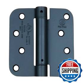 B0735hk1bf Hinge Outlet Spring Hinges - 4 Inch Self Closing Adjustable Flat Black 2 Pack