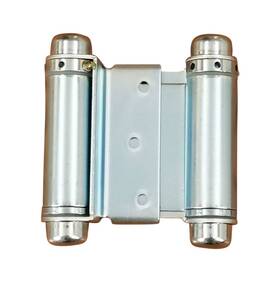 Dblsprh-zinc-3 Hinge Outlet Adjustable Double Action Spring Saloon Swinging Or Cafe Door Hinges -