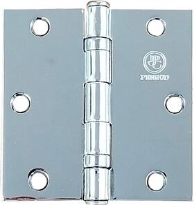Rbb-3535-sq-us26 Hinge Outlet 3.5 Inch With Square Corners Ball Bearing Door Hinges Heavy-duty S