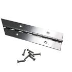 Hinpia-2x24-sst Desunia Heavy Duty Stainless Steel Piano Hinge Thick Screw