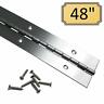 Hinpia-2x48-sst Desunia Heavy Duty Stainless Steel Piano Hinge Thick Screws