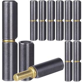 Hinzic 749346690055 10 Pcs Weldable Barrel Hinges 212 Long 38 Diameter Heavy Duty Carbon Ste