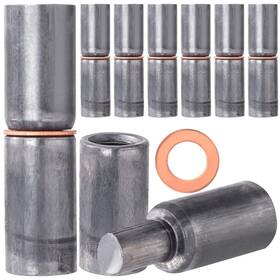 Hinzic 749346706213 8pcs 2 Inch Weldable Barrel Hinges X 5/8 Heavy Duty Carbon Steel Weld