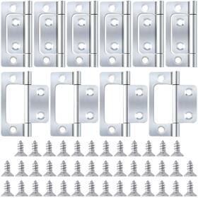 Hinzic 749346892305 50pcs Non-mortise Door Hinges 2 Inch X 1 Bifold Butt Cabinet V