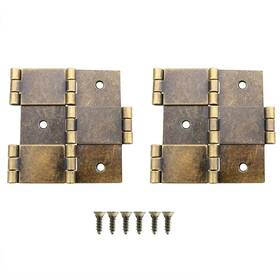 Daffsh-3in-br2 Hjgarden Hinge 2pcs Double Acting Hinges Furniture Folding Screen 3 Inch Bronze Boo