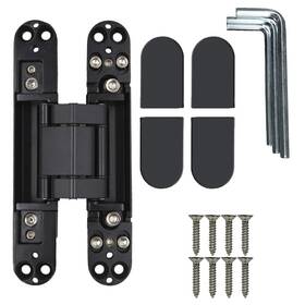Hlmoptimo 711731400228 6inch Hidden Door Hinges Invisible Concealed Zinc Alloy 180 Deg