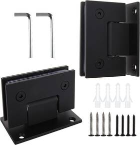 Hnbun 313028962923 2pack Glass Shower Door Hinges 90 Degree Replacement Parts With M