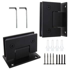 Hnbun 696629990190 2pack Glass Shower Door Hinges 90 Degree Parts With Mounting H