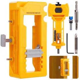 Homaisson 753448057029 Door Hinge Latch Installation Kit Mortiser Template J
