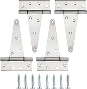 Home Master 313094397384 Hardware 6 Inch Stainless Steel Gate Hinges For Wooden Fences Heavy