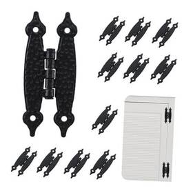 Home Master 842001111084 12 Pieces 6 Pairs Cabinet Hinges Embedded Matte Black