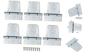 Home Master 842001150601 3-1/2 Inch Heavy Duty T Hinge Gate Hinges Zinc 3.5 6 Pack -