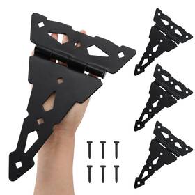 Home Master Hardware 392001150694 8 Inch Heavy Duty Decorative T Hinge Shed Storage Gate B