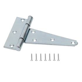 Home Master Hardware 842001150625 5 In Gate T Strap Hinges Zinc-plated Heavy Duty T-hinges With Screws For Shed