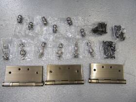 Hbh-4040bbus5-3 Homebuilders Hardware Extruded Ball Bearing Hinges Antique Brass 4-in X 3mm