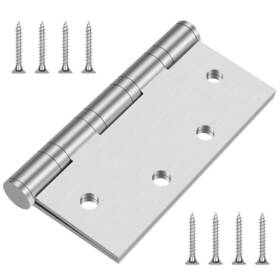 Hinges304 Hommyzone 782937367776 Heavy Duty Stainless Steel Door Hinges 41/2 Inch4.5 Inch X 4 Ball Bearing
