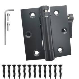 H719 Hoobar 2 Pack Heavy Duty Stainless Steel Self Closing Door Hinges 3 Inch Black Spr