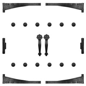 Hoomuda 735279982381 Decorative Magnetic Garage Door Hardware Accents Set 8 With 12 Pcs Clavo