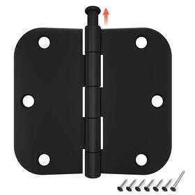 Hosom 779640171448 6 Pack Rounded Door Hinges 3.5 X Inch Interior 5/8 Radius M
