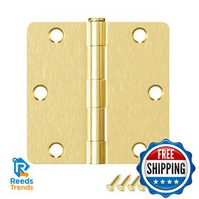 B0fl2ktfb8 Hosom 12 Pack Brushed Brass Door Hinges 3.5 Inch Satin Gold Heavy Duty Interior