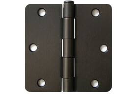 4-orb-24 House Guard Hardware 3.5in-1/4-orb-24 Lot Of 24 Oil Rubbed Bronze 3.5 Inch W 1/4 Radius Door Hinges Interior Brushed 3