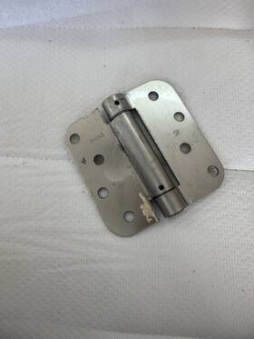 8-sn-12 House Guard Hardware 4-5/8-sn-12 Satin Nickel 4 Inch X4 W 5/8 Radius Round Corner Door Hinges Exterior Brushed 2 Set