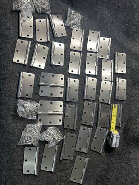 House Guard Hardware 700310264252 30 Satin Nickel 3.5 Inch X W 1/4 Radius Door Hinges Brushed Interior Free Ship