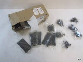 House Guard Hardware 700310264412 24 Pack 3.5 Inch X Door Hinges 1/4 Radius Corner Matte Black