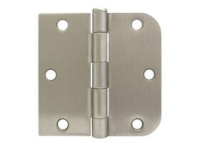 House Guard Hardware 761620027449 12 Of 3 1/2 Inch Satin Nickel Door Hinges Square X 5/8 Half Round