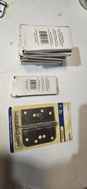 8-cr-mutiple House Gurad Hardware 3.5x3.5-5/8-cr-mutiple Brushed Chrome 3.5 Inch X W 5/8 Radius Door Hinge Interior Lot 16 Hinges Total