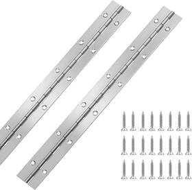 Hrwfnty04 Hrwfnty 313027727769 2pcs Piano Hinge 12 Inch Stainless Steel Hinges With Holes And 24 Pieces Stainl