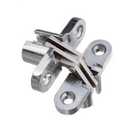 Huge Leading 778836698592 Hidden Gate Hinges 1-3/4 Inch Stainless Steel Wooden Box Silver 2 Pcs
