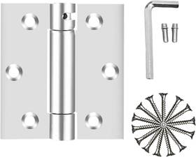 Hugexpen 711181657029 2-pack 3 Inch Self-closing Door Hinges Stainless Steel Heavy Duty Spring 5