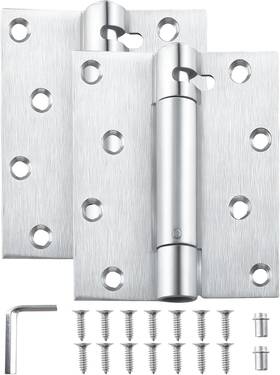 Hugexpen 744110896275 Self Closing Spring Loaded Hinges 4 Inch Door For Garage Fr