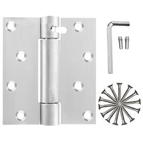 Hugexpen 755478182269 2-pack 4 Inch Self-closing Door Hinges Stainless Steel Heavy Duty Spring